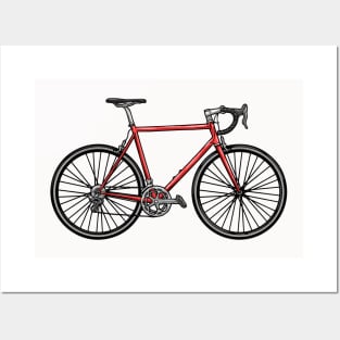 Racing bicycle Posters and Art